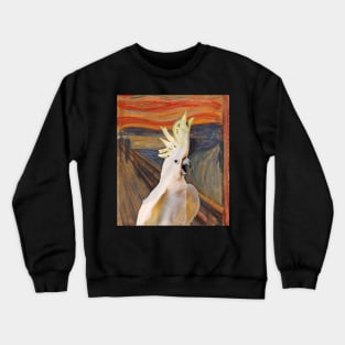 Scream Munch Sulphur Crested Cockatoo Crewneck Sweatshirt